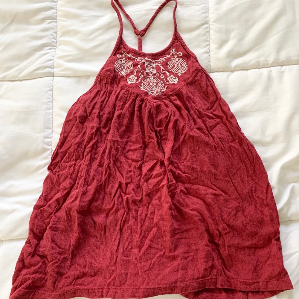 Hollister flowy tunic racerback top